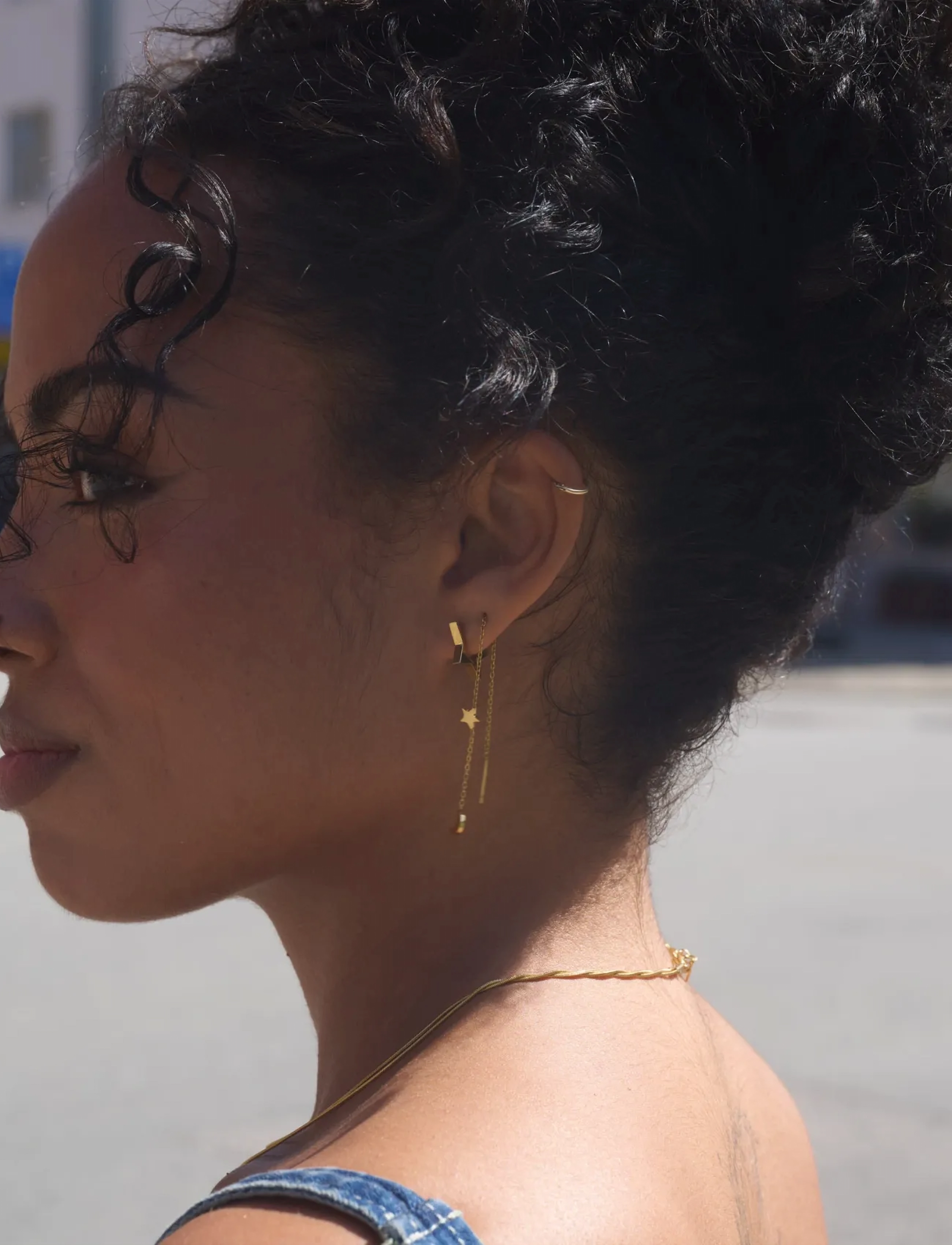 Timi of Sweden - Unni - Chain Earrings Stainless Steel - gold - 4