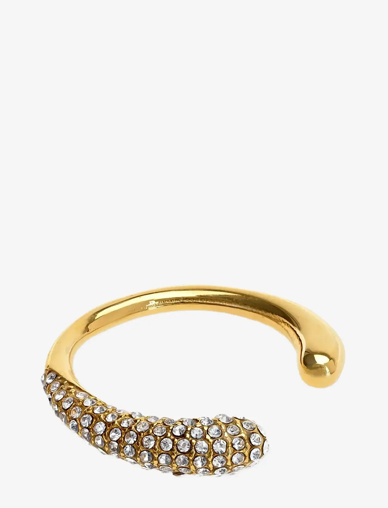 Timi of Sweden - Tolouse - Open Crystal Ring Stainless Steel - ringe - gold - 2