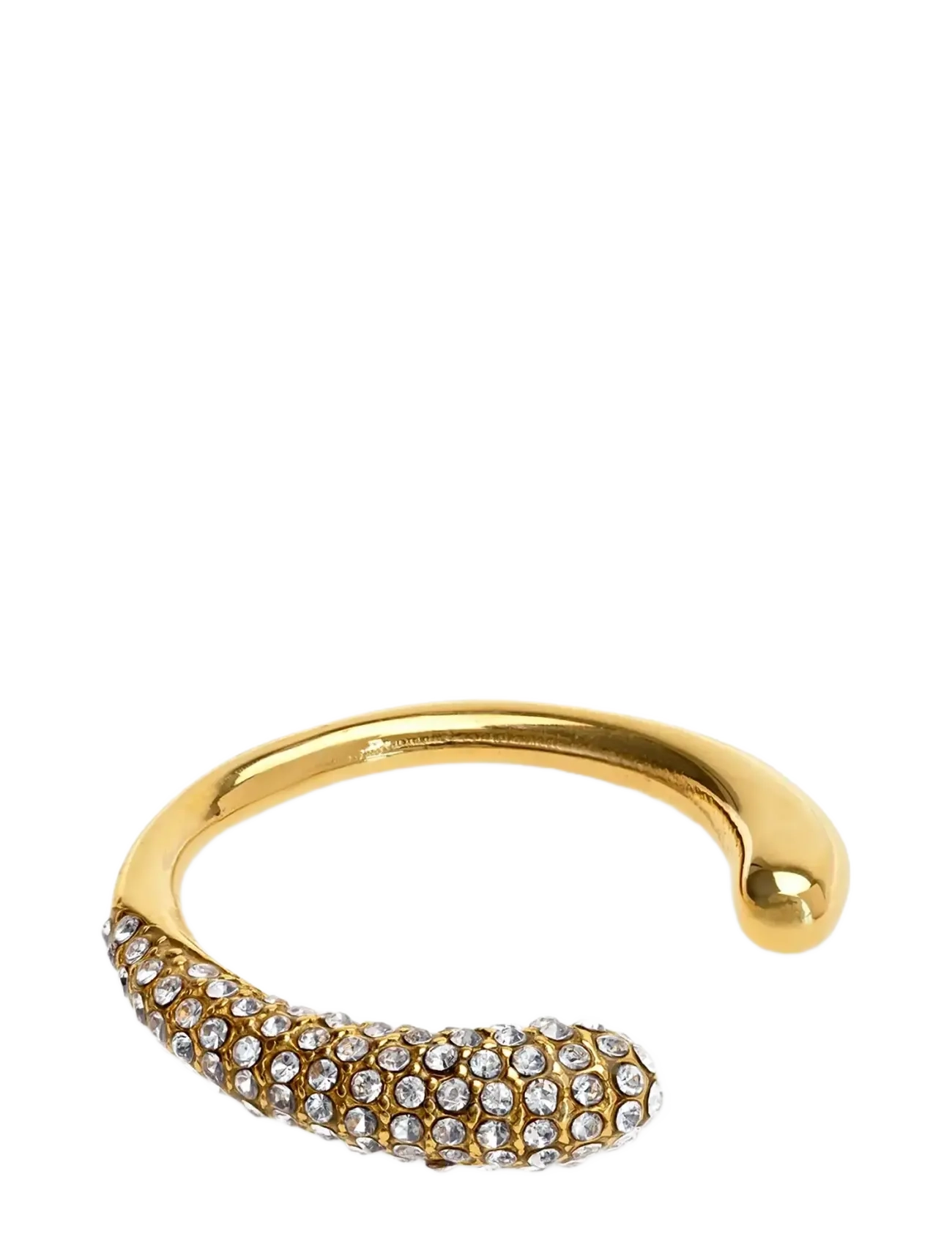 Timi of Sweden - Tolouse - Open Crystal Ring Stainless Steel - ringe - gold - 2