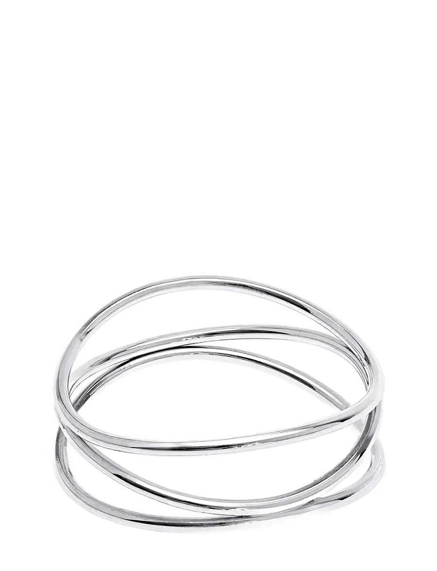 Timi of Sweden - Maria - Interlocked Ring Stainless Steel - ringar - silver - 1