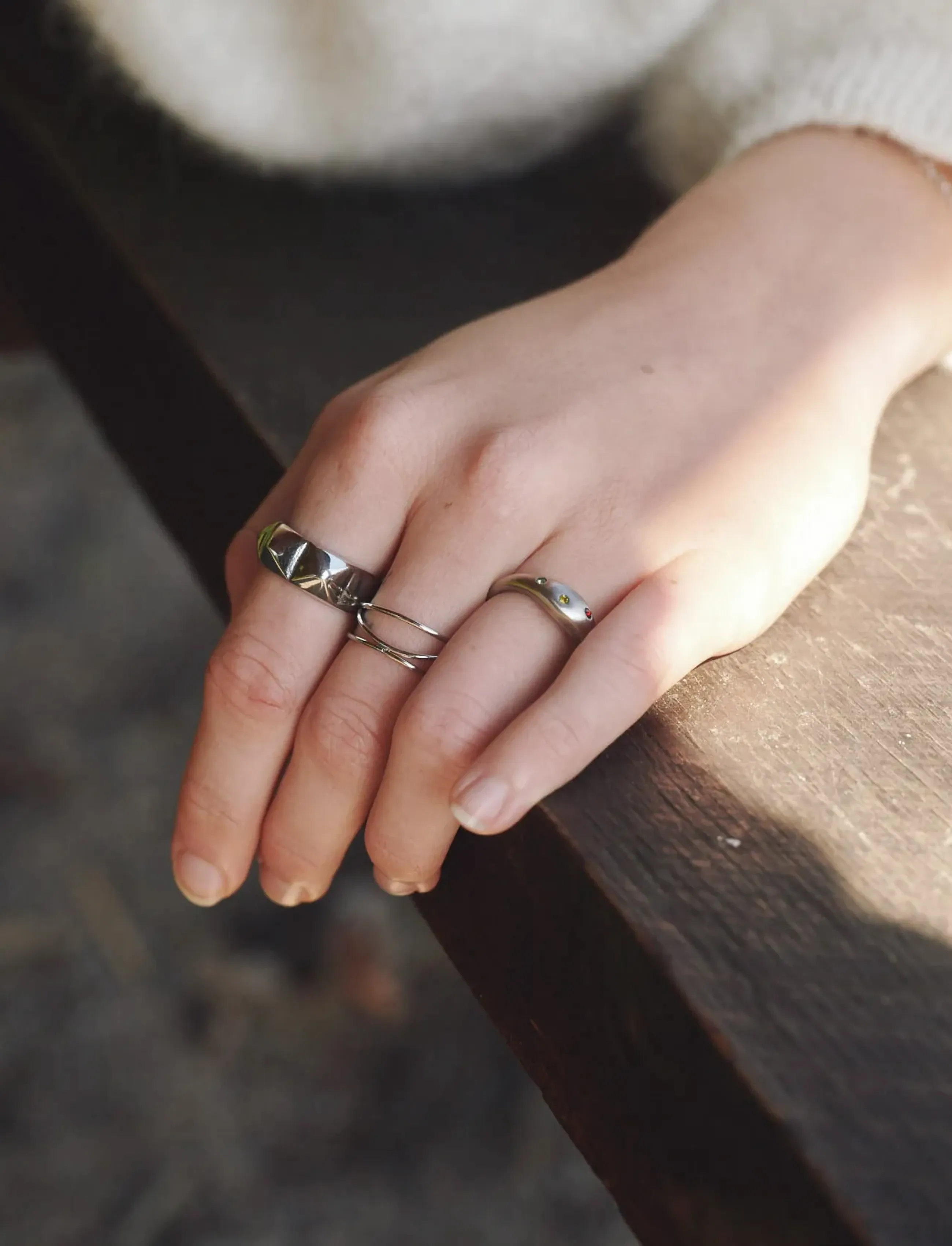 Maria Interlocked Ring Stainless Steel 2