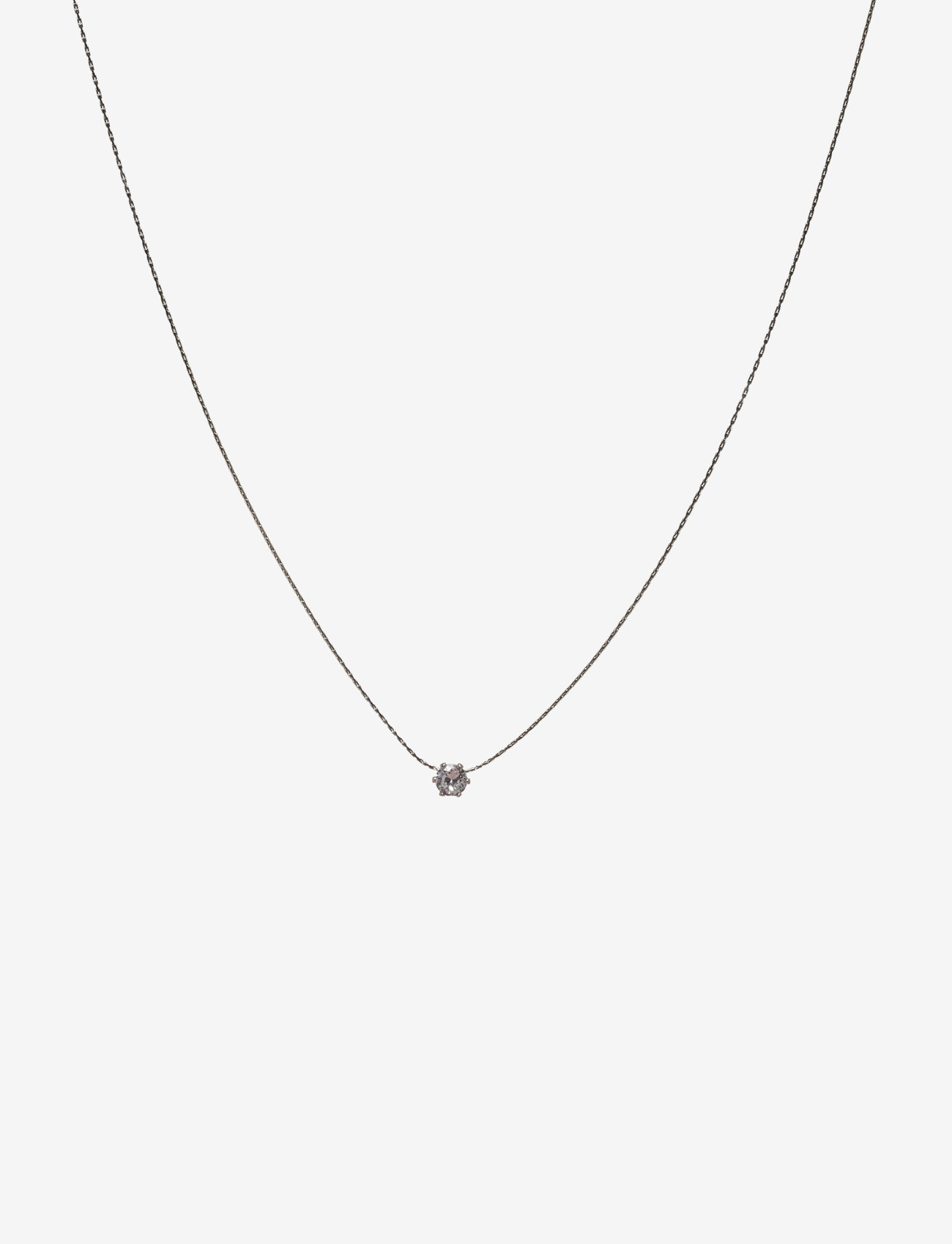 Timi of Sweden - Lynne - Crystal Necklace Stainless Steel - halsketten - silver - 0