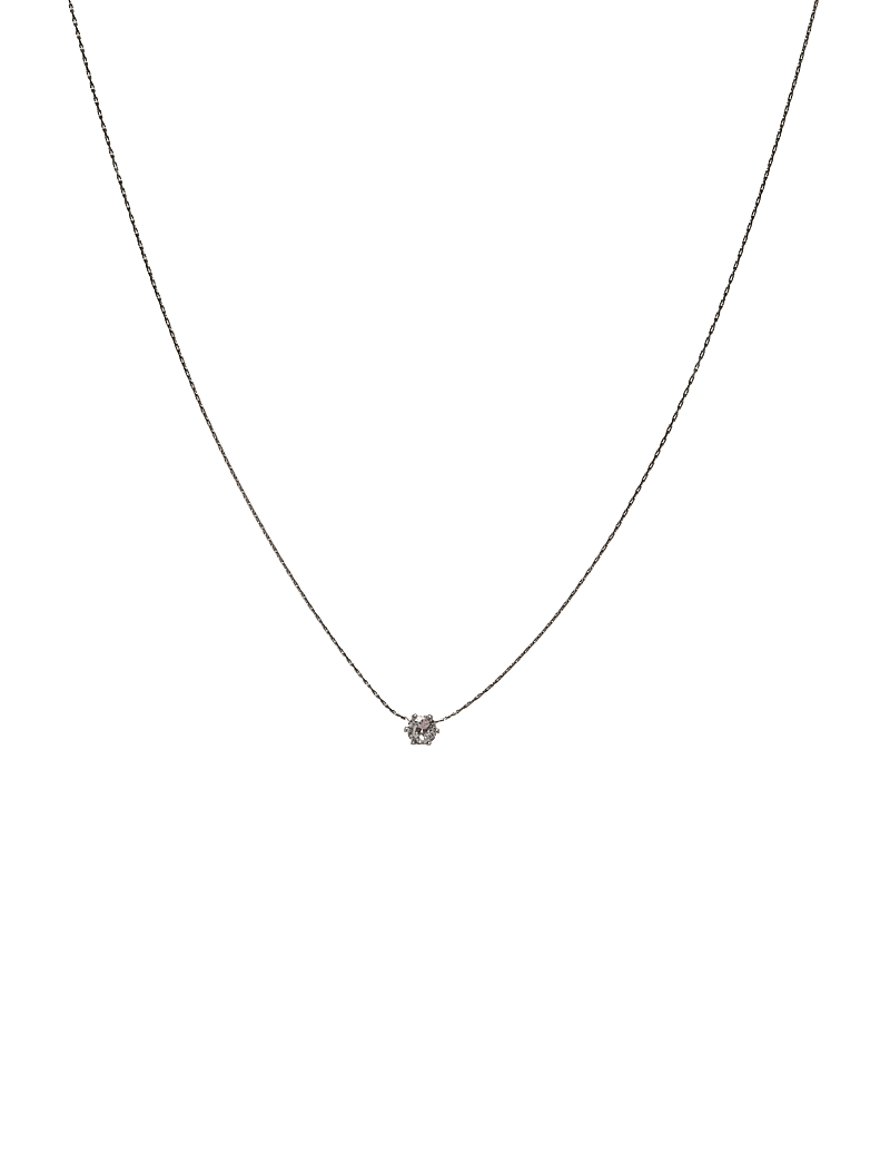 Timi of Sweden - Lynne - Crystal Necklace Stainless Steel - halsketten - silver - 0