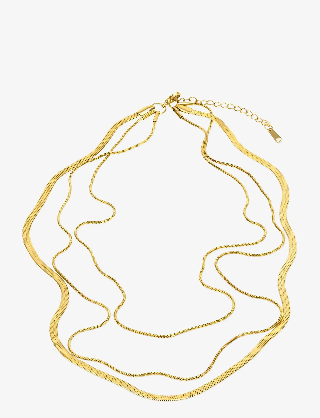 Timi of Sweden - Matilde - Triple Chain Necklace Stainless Steel - halsketten - gold - 2