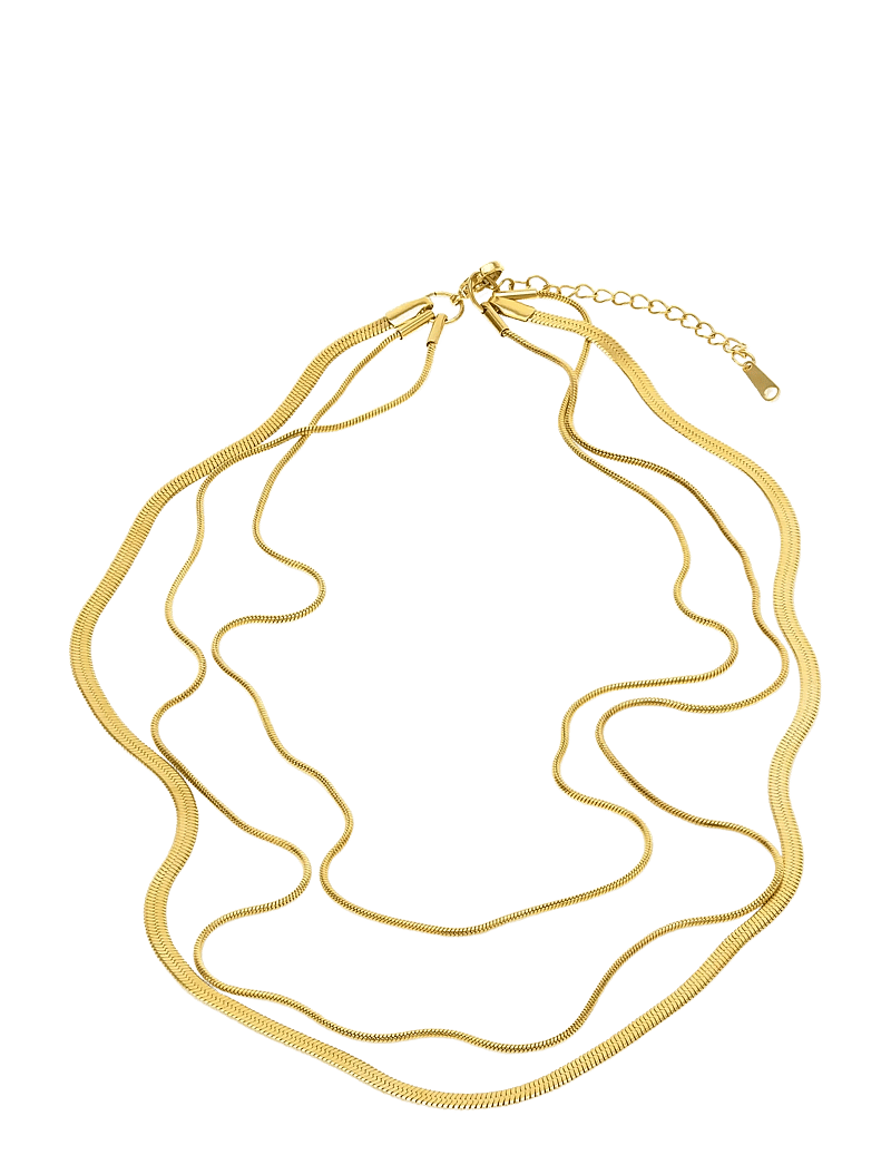 Timi of Sweden - Matilde - Triple Chain Necklace Stainless Steel - halsketten - gold - 2