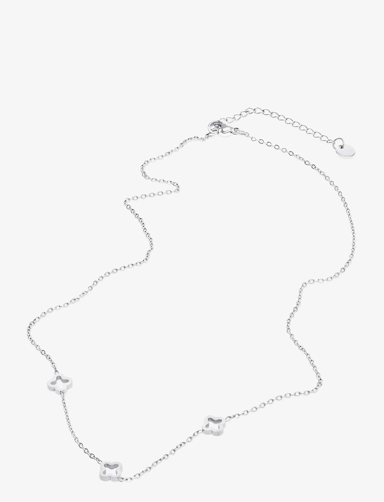 Timi of Sweden - Jenna - Clover Necklace Stainless Steel - halsband med hänge - silver - 1