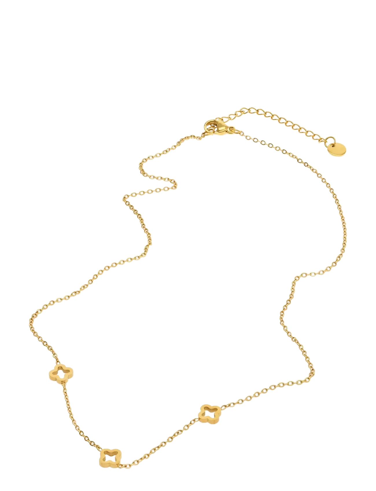 Timi of Sweden - Jenna - Clover Necklace Stainless Steel - dainty necklaces - gold - 2