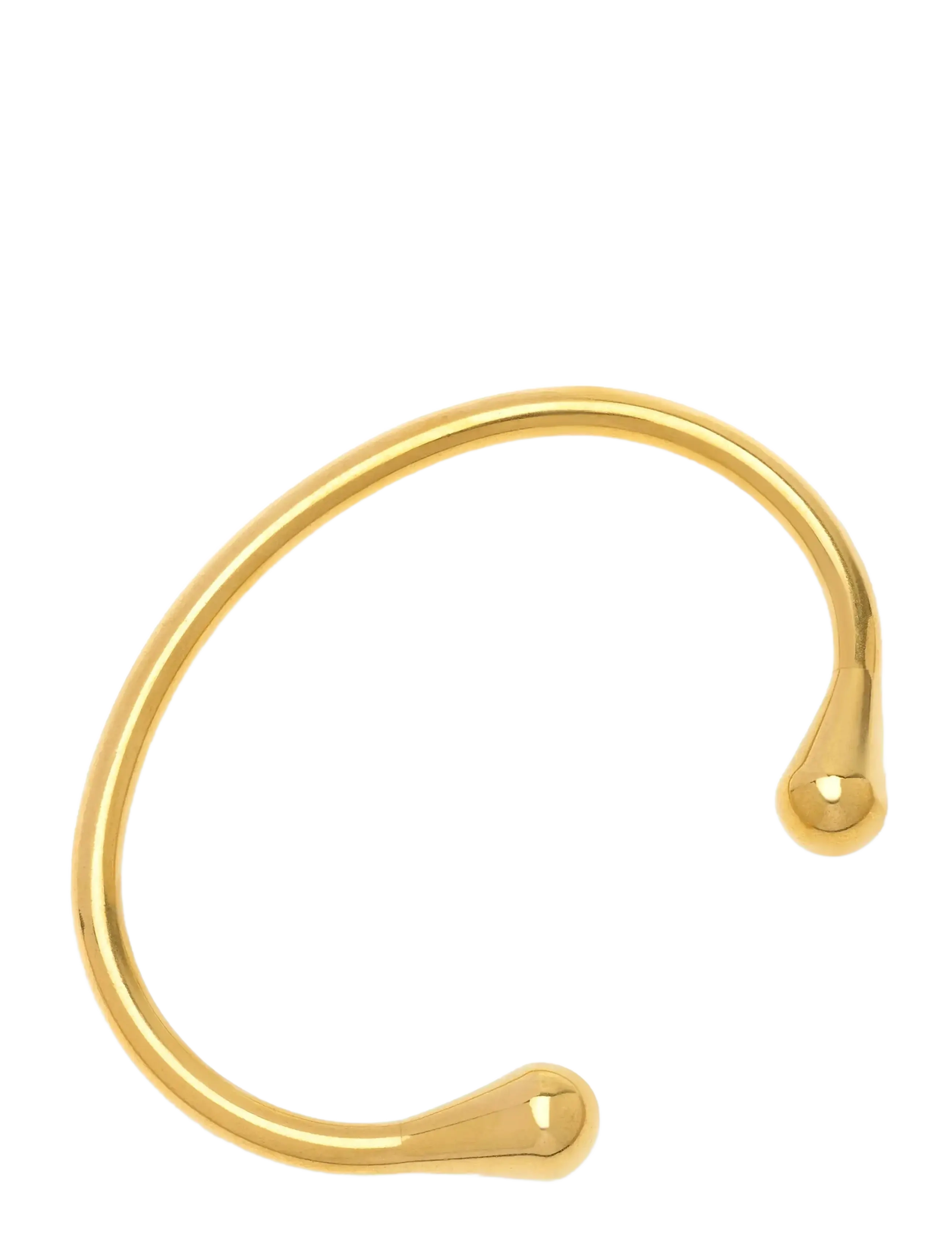 Timi of Sweden Petra - Open Bangle Bracelet Stainless Steel - Bangles - GOLD / gold