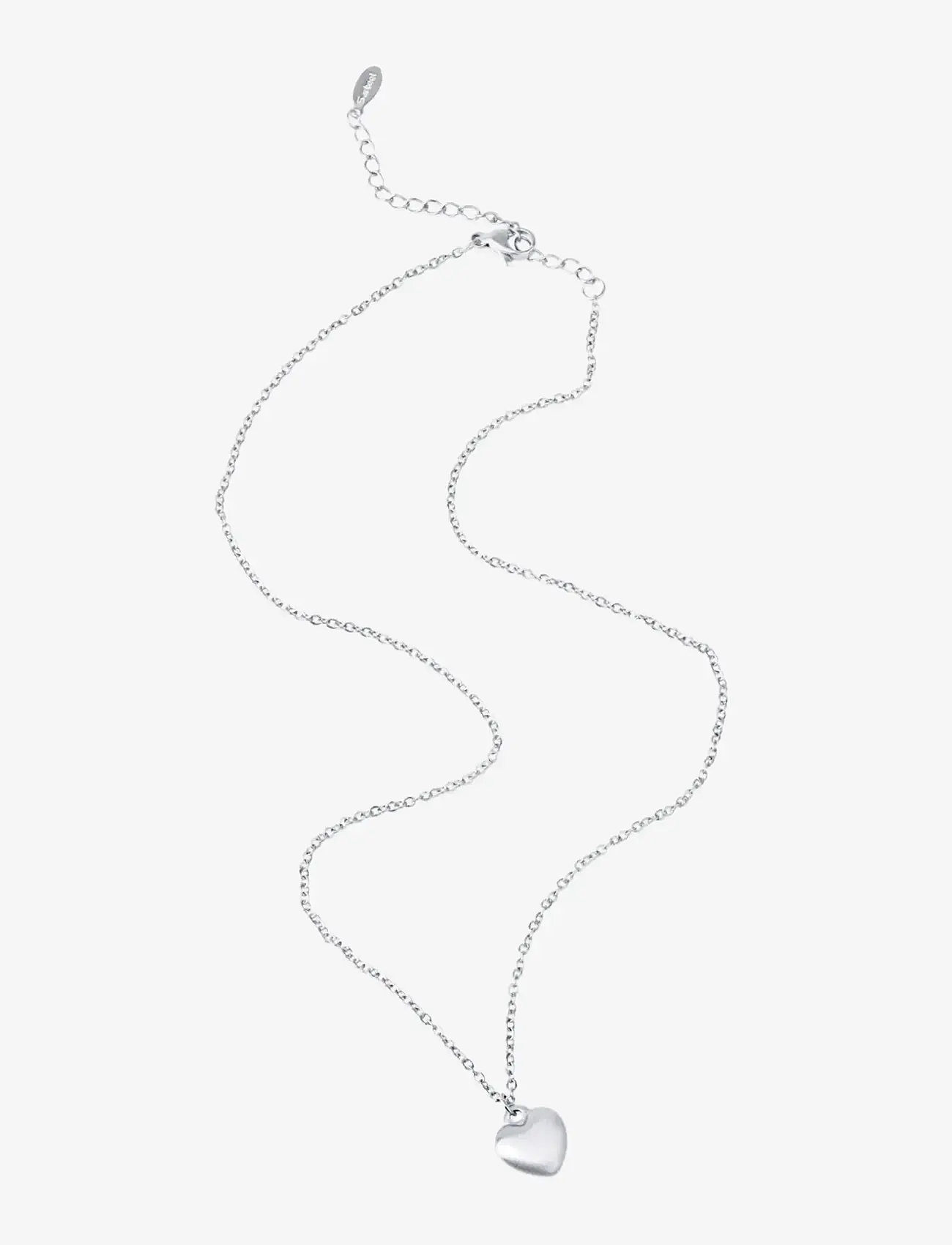 Timi of Sweden - Bellamy - Heart Necklace Stainless Steel - halskæder - silver - 2