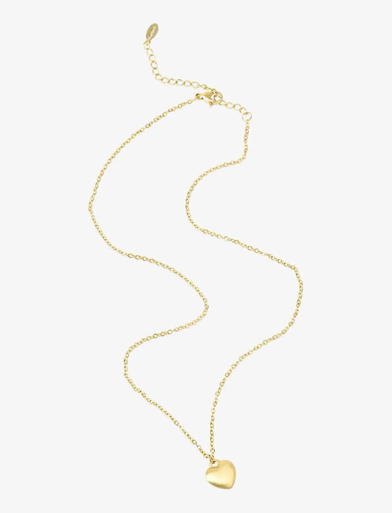 Timi of Sweden - Bellamy - Heart Necklace Stainless Steel - halsketten - gold - 1