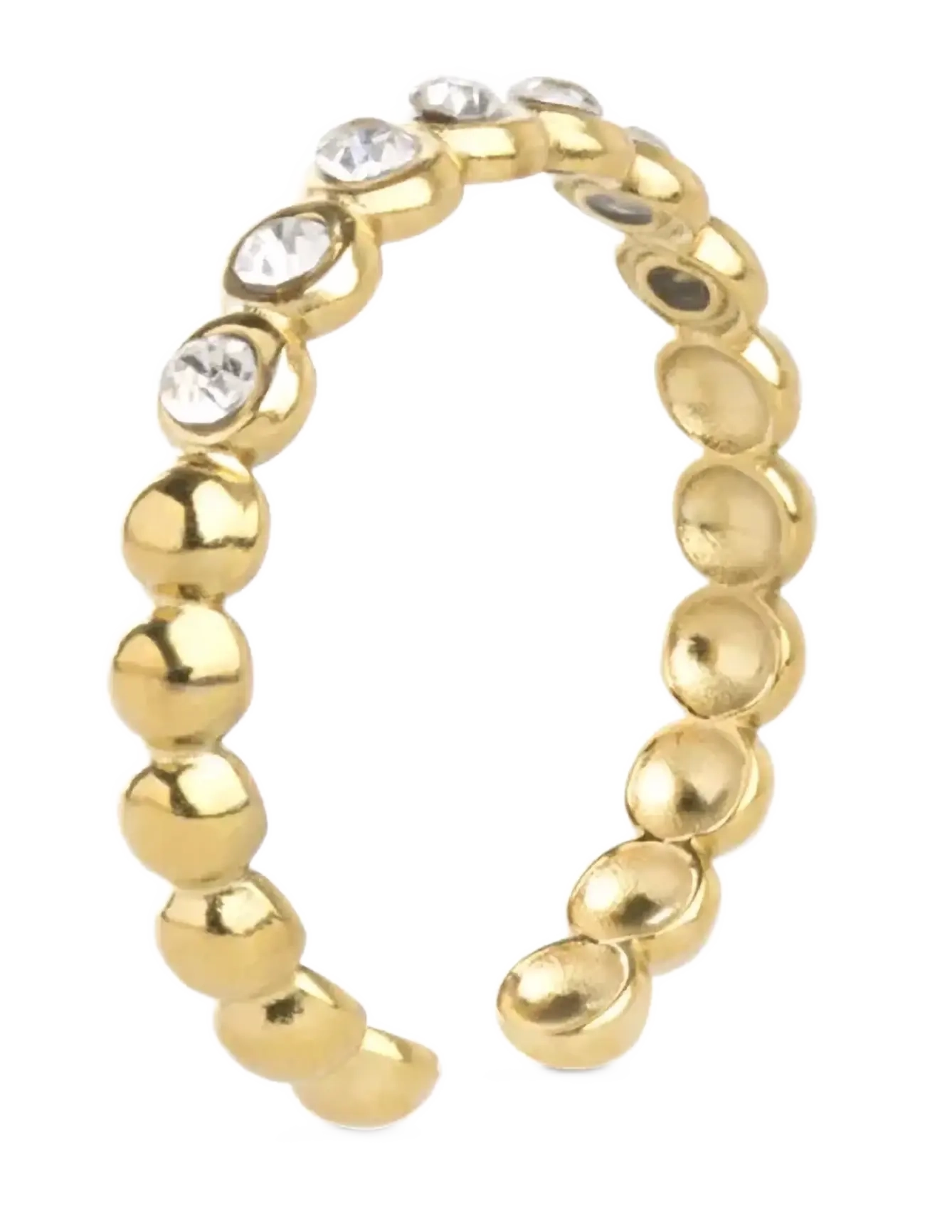 Timi of Sweden Pernilla - Crystal Ring Stainless Steel - Accessoarer - GOLD / gold