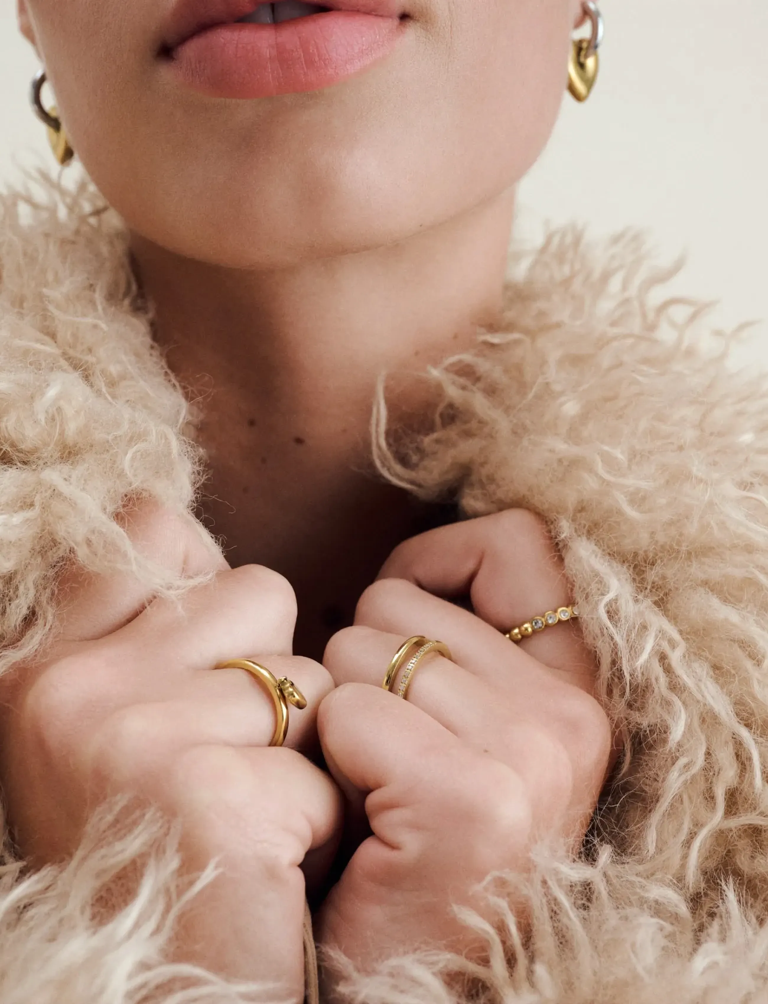 Timi of Sweden - Pernilla - Crystal Ring Stainless Steel - ringe - gold - 4