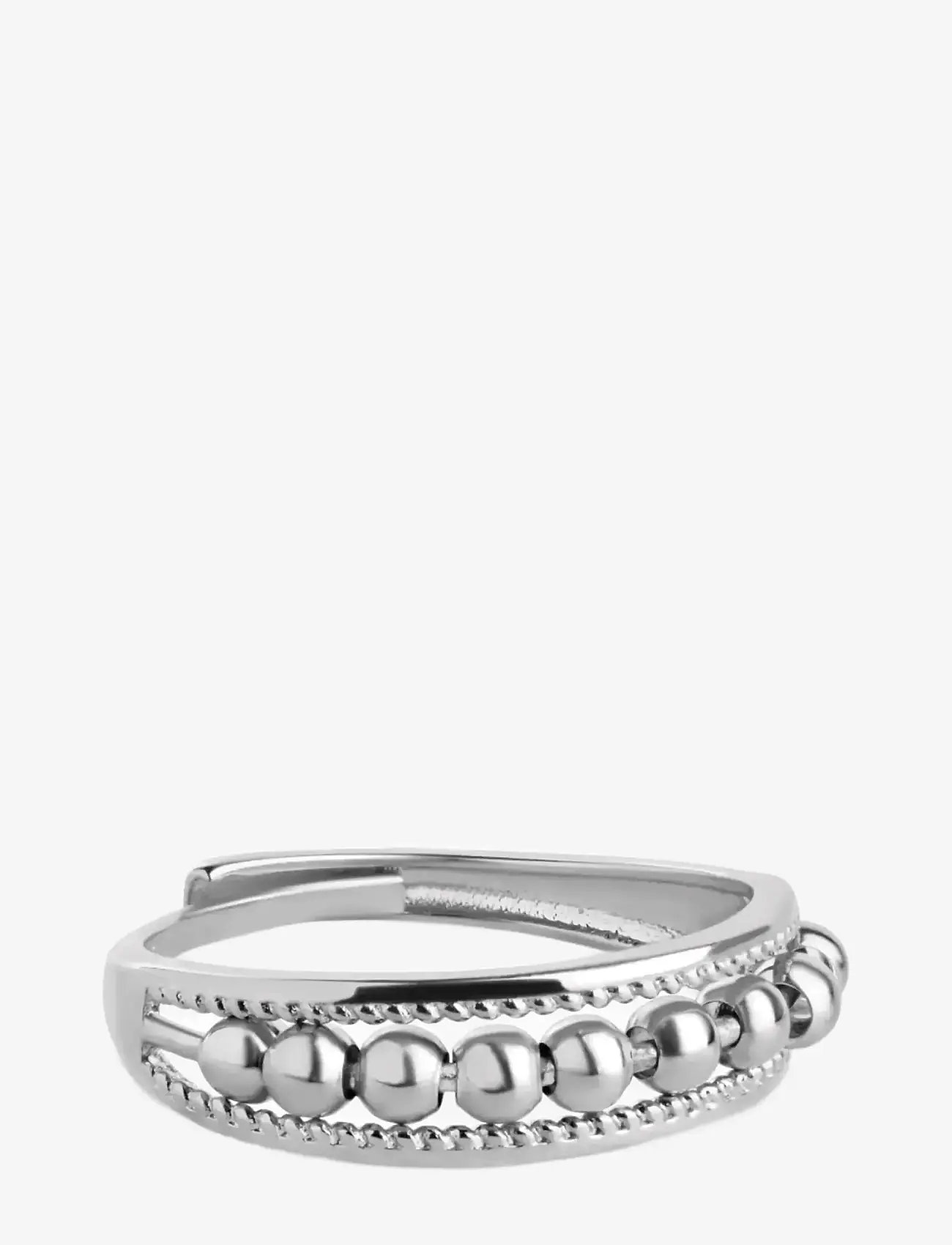 Timi of Sweden - Maggie - Structure Ring Stainless Steel - ringe - silver - 0