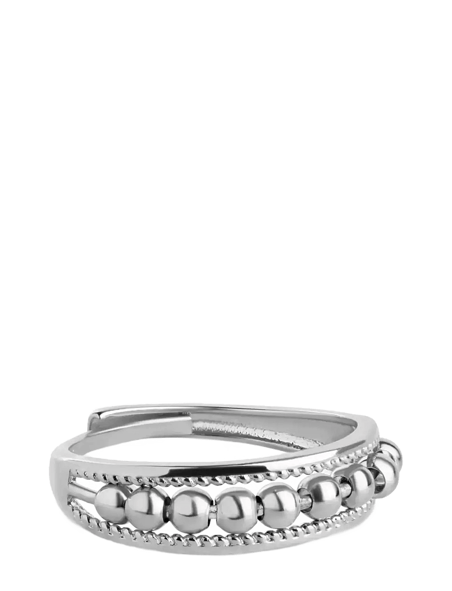 Timi of Sweden - Maggie - Structure Ring Stainless Steel - sõrmused - silver - 0