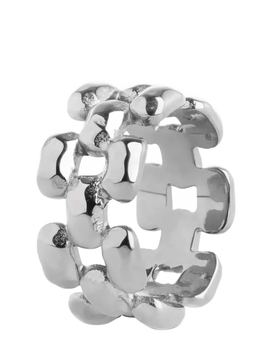 Timi of Sweden - Elira - Chunky Ring Stainless Steel - Žiedai - silver - 1