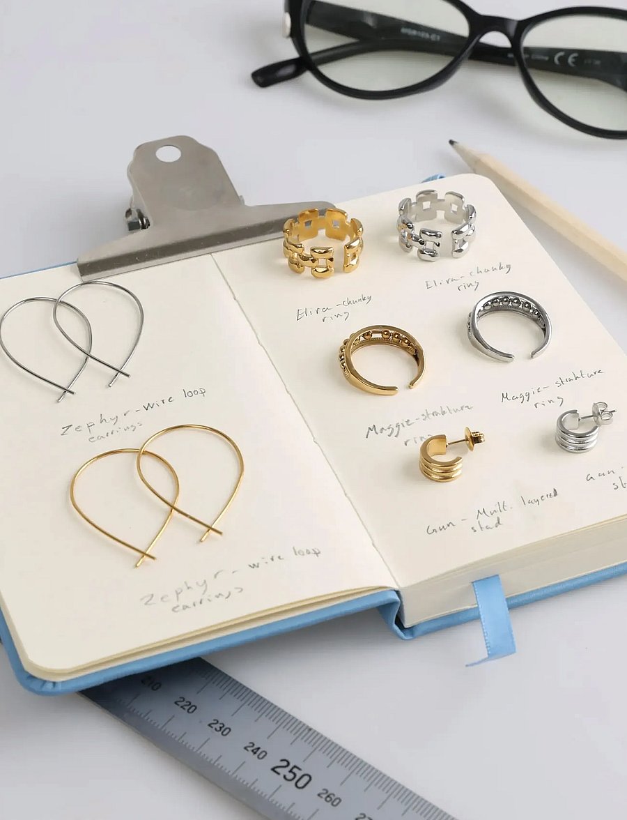 Timi of Sweden - Elira - Chunky Ring Stainless Steel - Žiedai - silver - 4