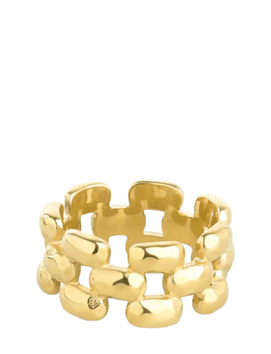 Timi of Sweden - Elira - Chunky Ring Stainless Steel - ringar - gold - 1