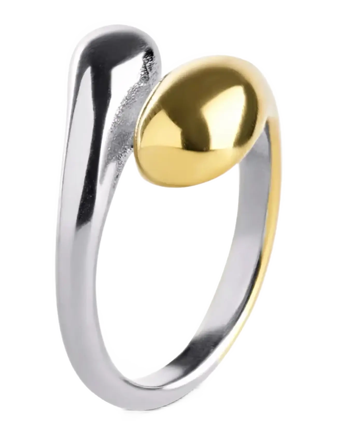 Timi of Sweden Ava - Mixed Metal Ring Stainless Steel - Accessoarer - MIXED / silver