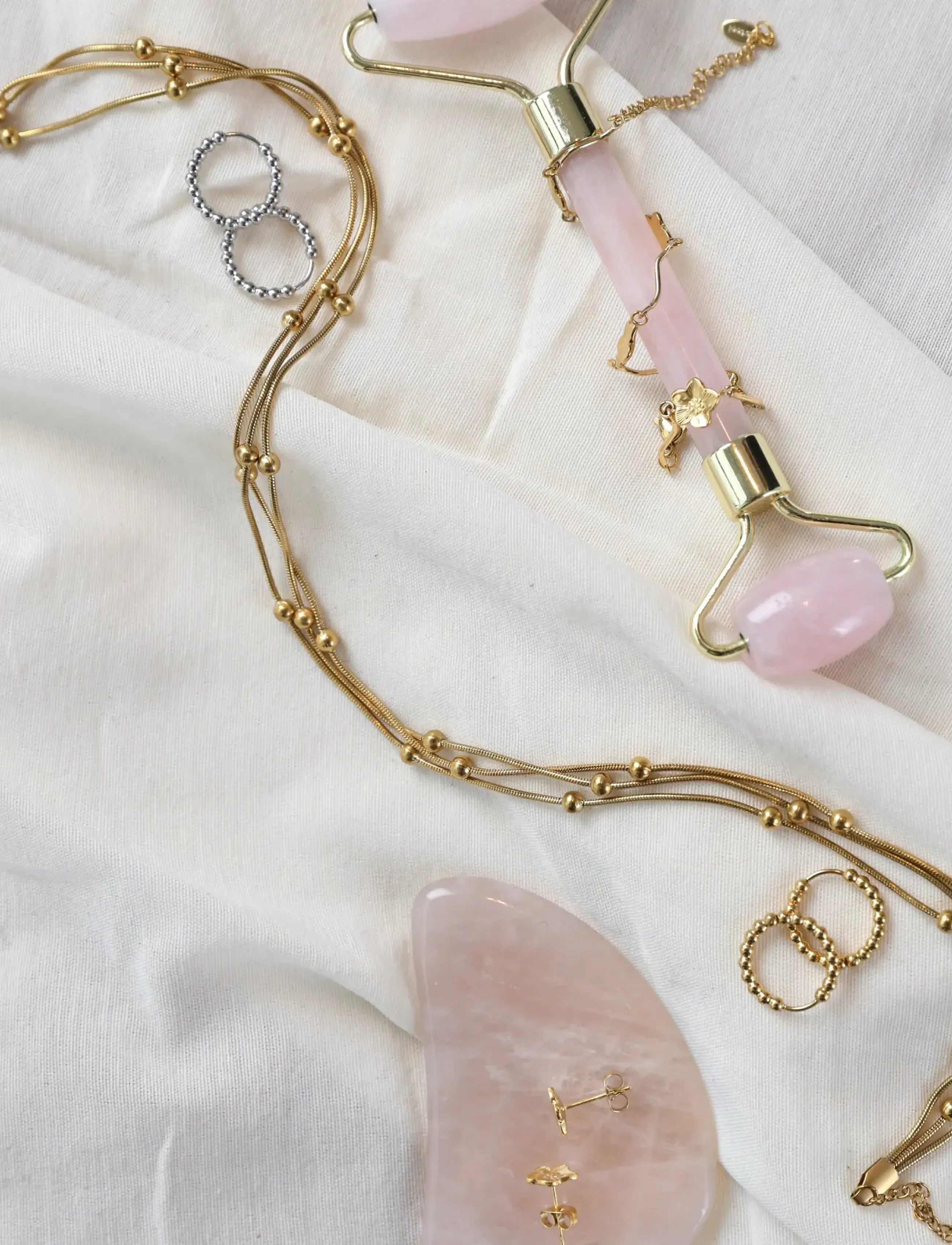 Timi of Sweden - Hildur - Bubble Hoop Earrings Stainless Steel - kreolen - gold - 3