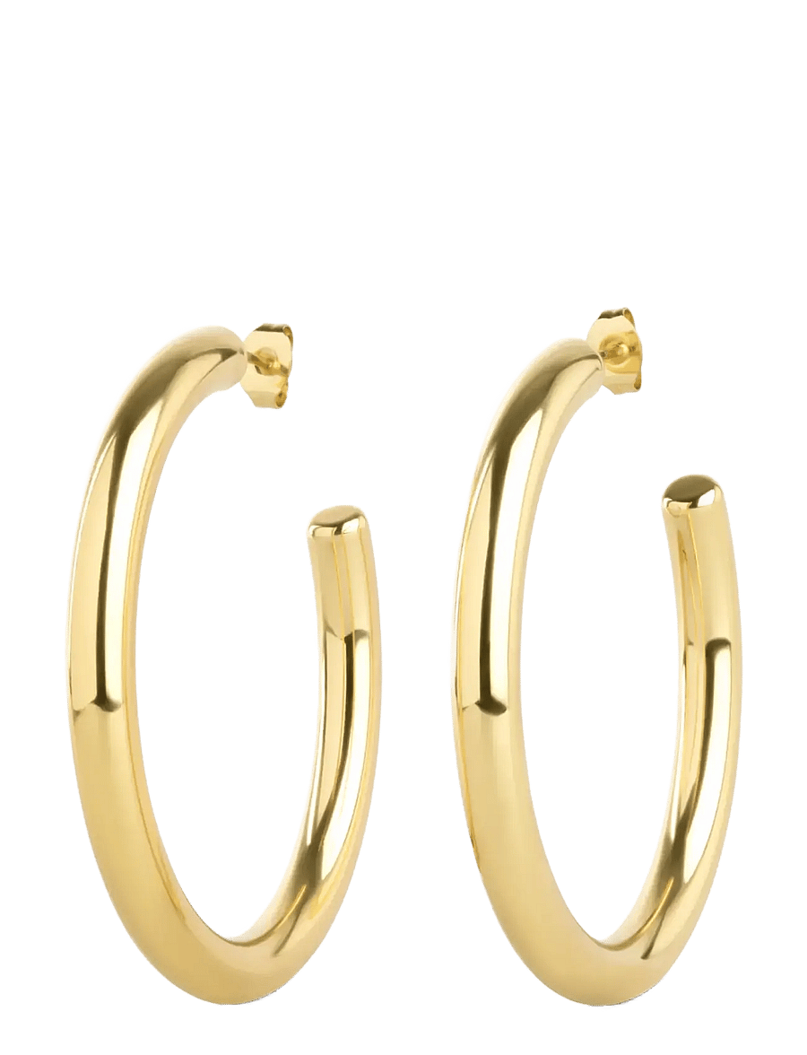 Timi of Sweden - Stine - Hoop Stud Earrings Stainless Steel - ohrstecker - gold - 1