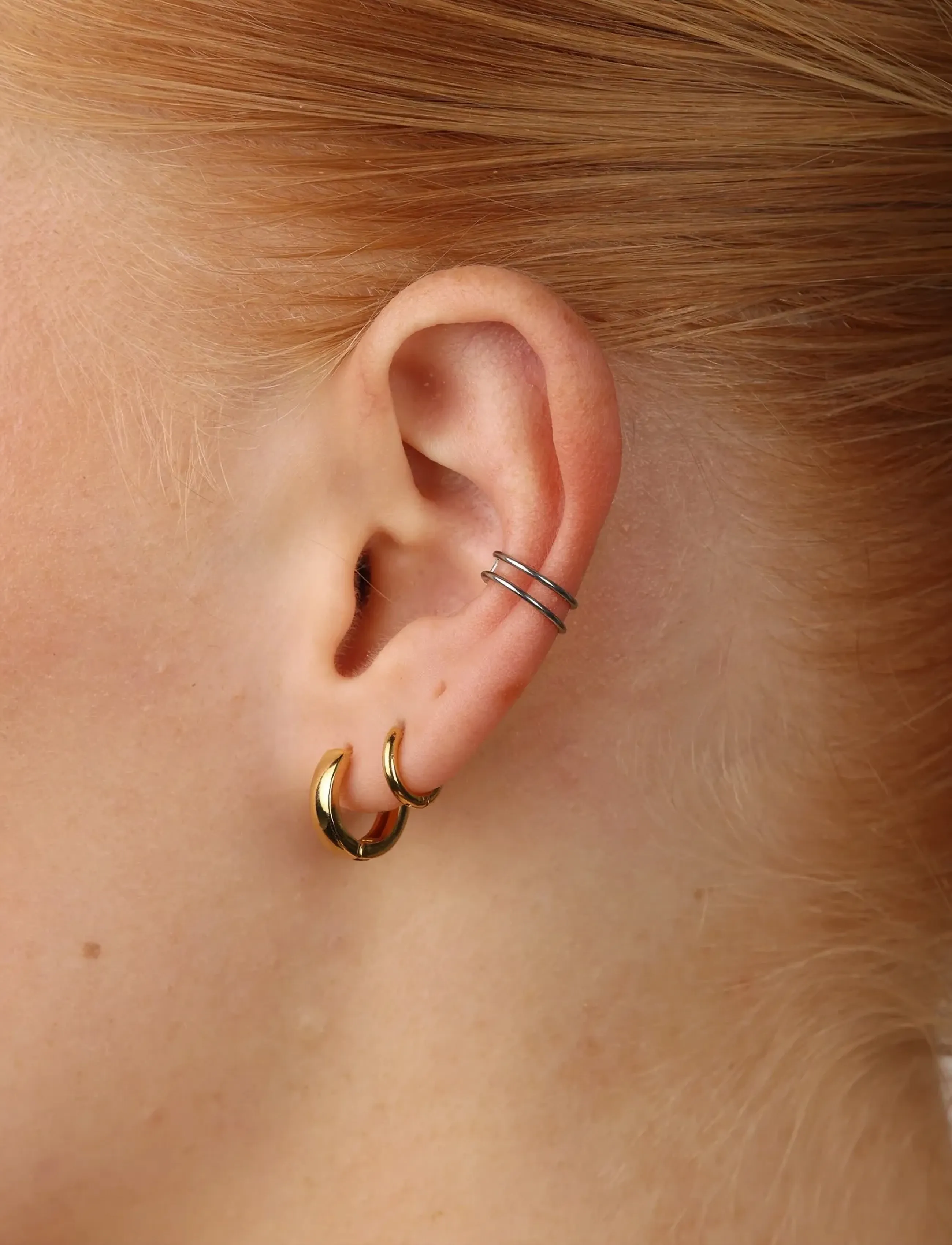 Timi of Sweden Emme - Delicate Ear Cuff Stainless Steel, One Size, Silver, Øreringe > Ear Cuffs, Dame
