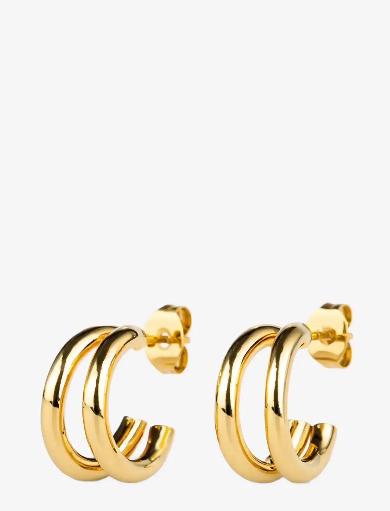 Timi of Sweden - Heylin - Double Hoop Earrings Stainless Steel - creoler & hoops - gold - 1