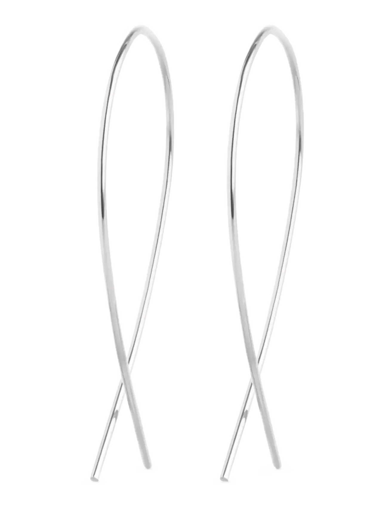Timi of Sweden Zephyr - Wire Loop Earrings Stainless Steel - Festtøj - SILVER / silver