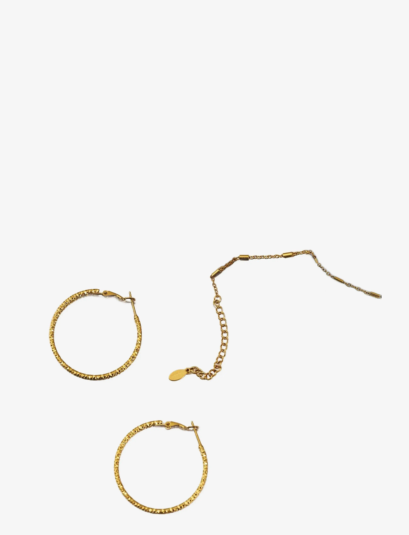 Timi of Sweden - Sansa - Organic Hoop Earrings Stainless Steel - kreolen - gold - 1