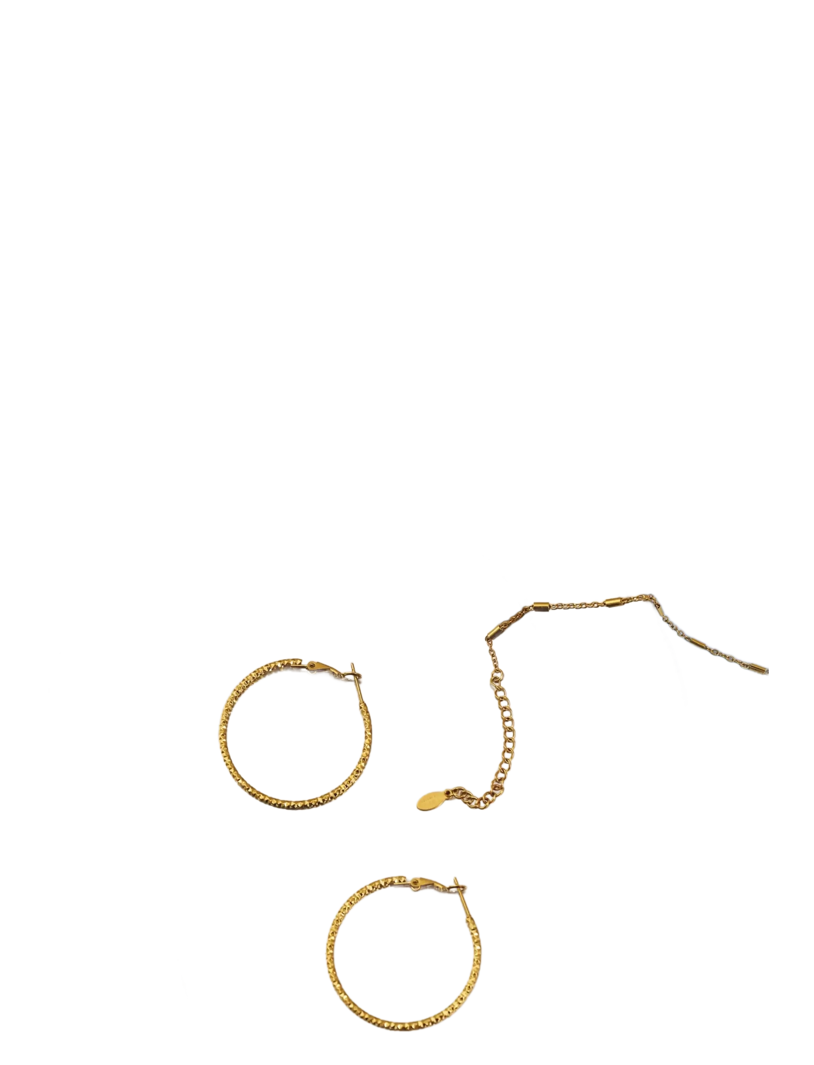 Timi of Sweden - Sansa - Organic Hoop Earrings Stainless Steel - cerceaux - gold - 1
