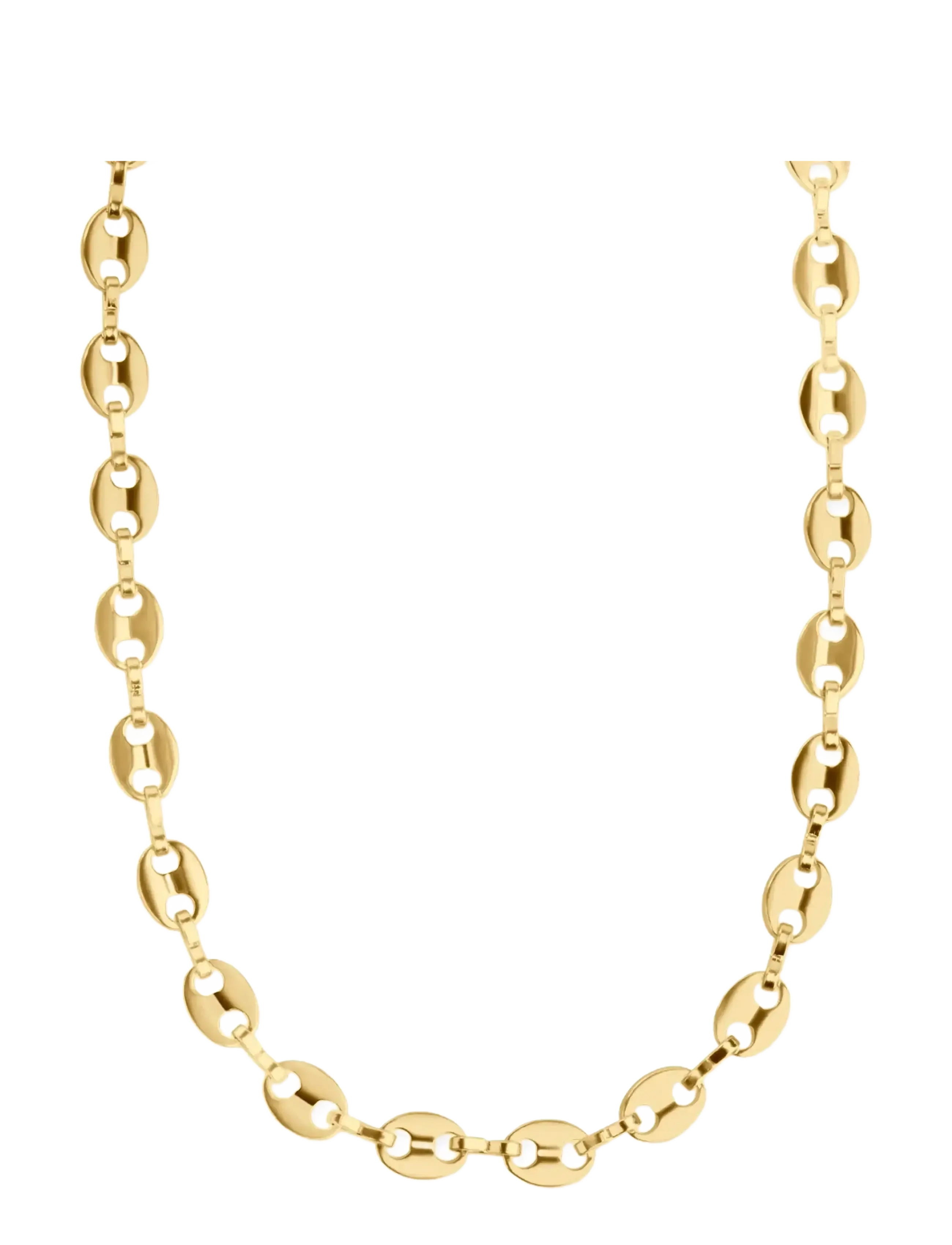 TIMI OF SWEDEN Amie - Link Chain Kette Stainless Steel Gold - One Size 40 Cm - Damen