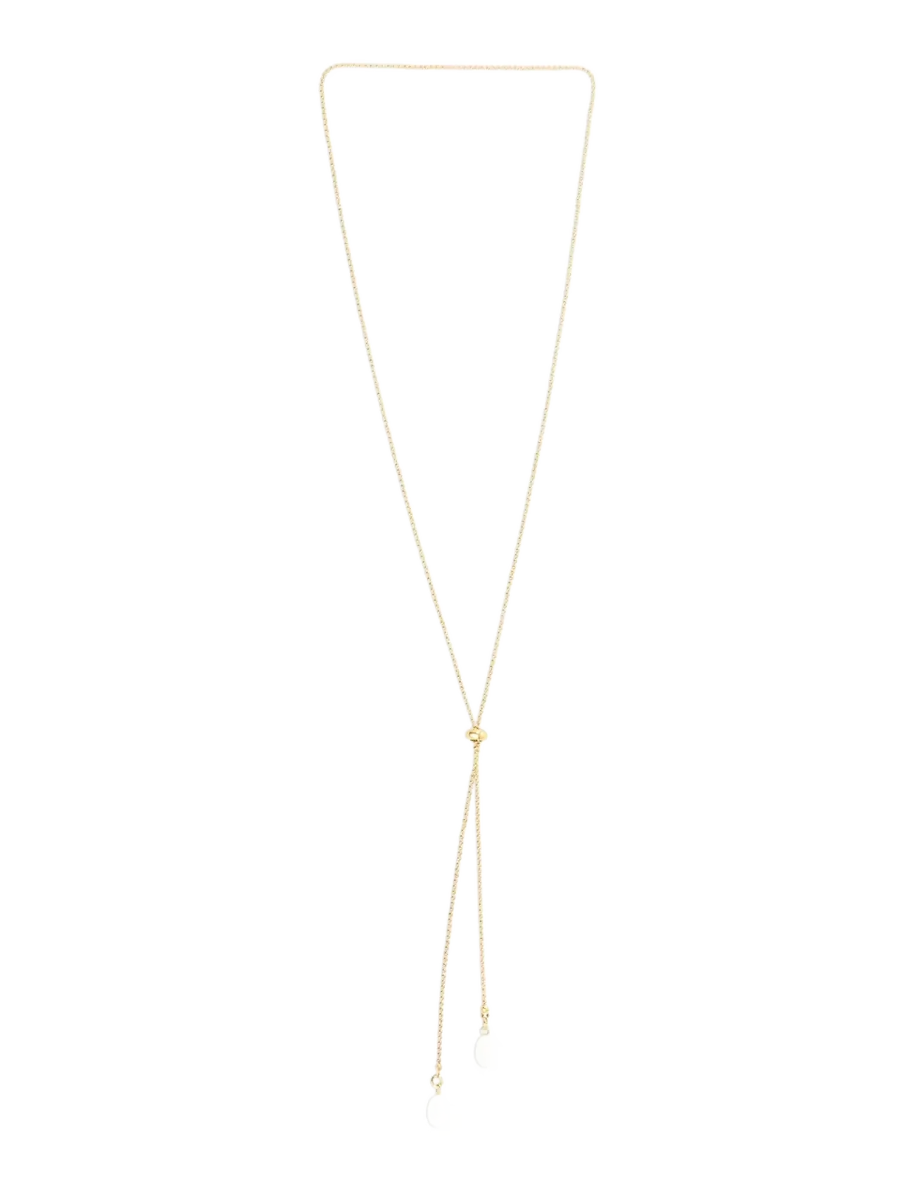 Timi of Sweden Barbro Lariat Pearl Necklace Stainless Steel, Damen, Lariat Perlenkette, Gold, Gr.ONE SIZE 60 cm
