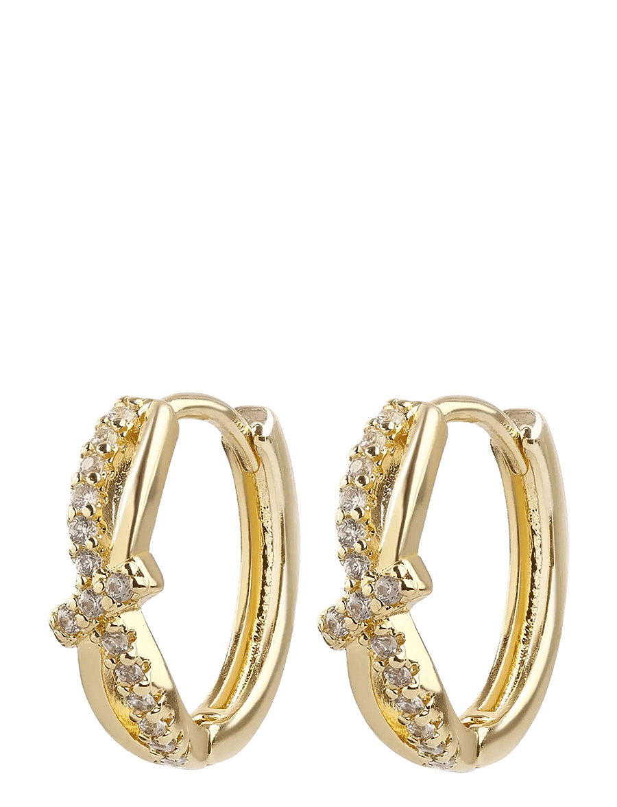 Timi of Sweden - Marigold - Crystal Hoop Earrings - kreolen - gold - 1