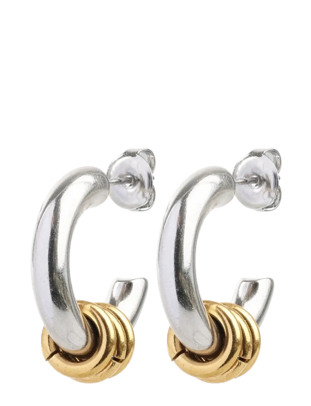 Timi of Sweden Luna - Hoops Stud Earrings Stainless Steel - Accessoires - MULTI COLORED / silver
