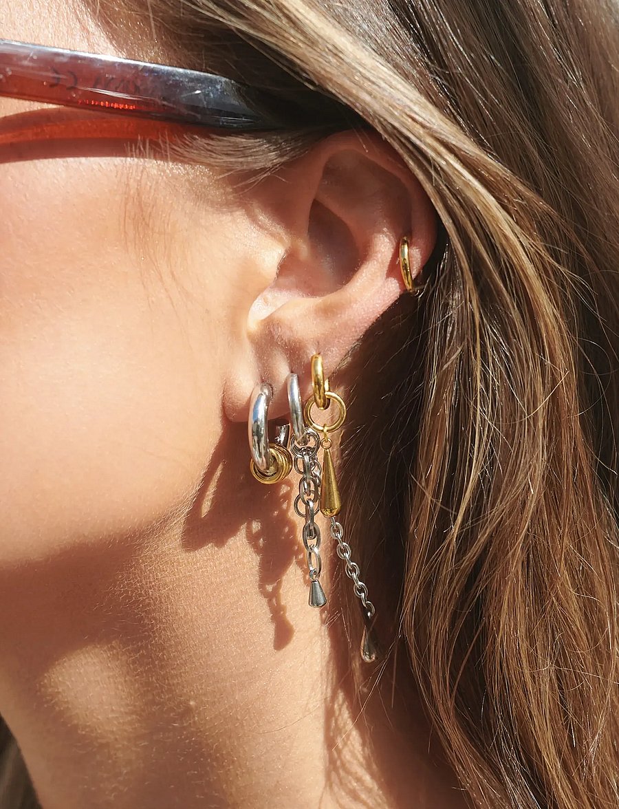 Timi of Sweden - Luna - Hoops Stud Earrings Stainless Steel - ohrstecker - multi colored - 2