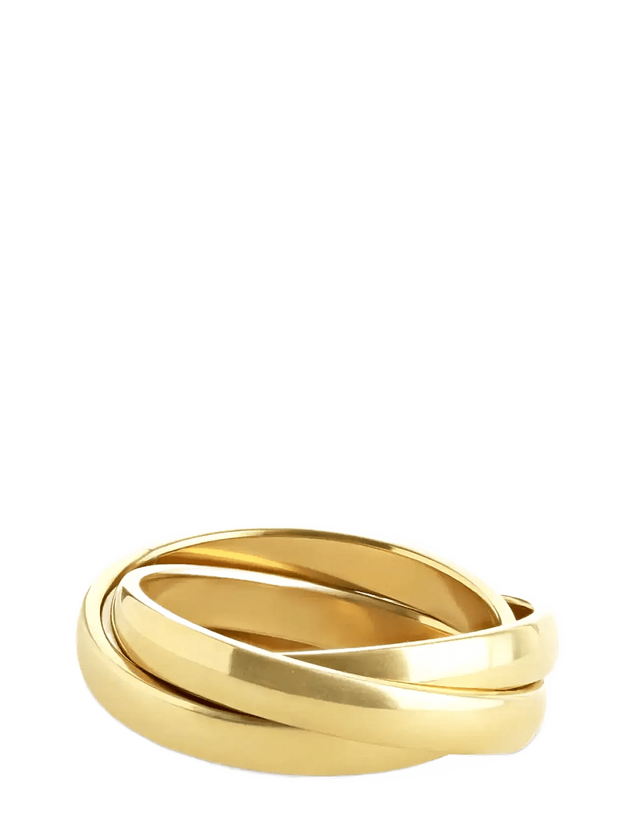 Timi of Sweden - Alvy - Twist Ring Stainless Steel - sõrmused - gold - 1