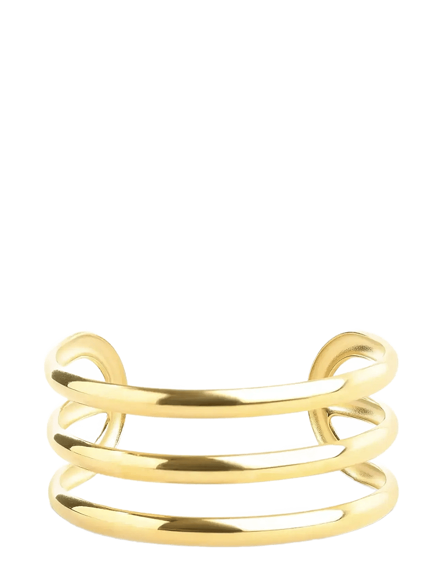 Timi of Sweden - Norma - Triple Bangle Bracelet Stainless Steel - armringe - gold - 1