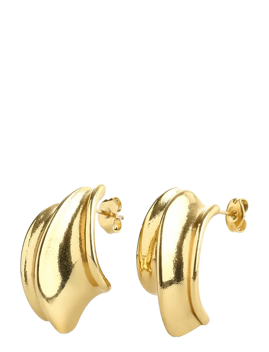 Timi of Sweden - Tay - Structure Stud Earrings Stainless Steel - gold - 1