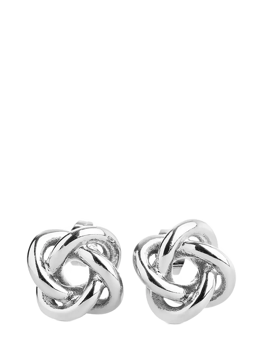 Timi of Sweden - Karla - Knot Stud Earrings Stainless Steel - silver - 0