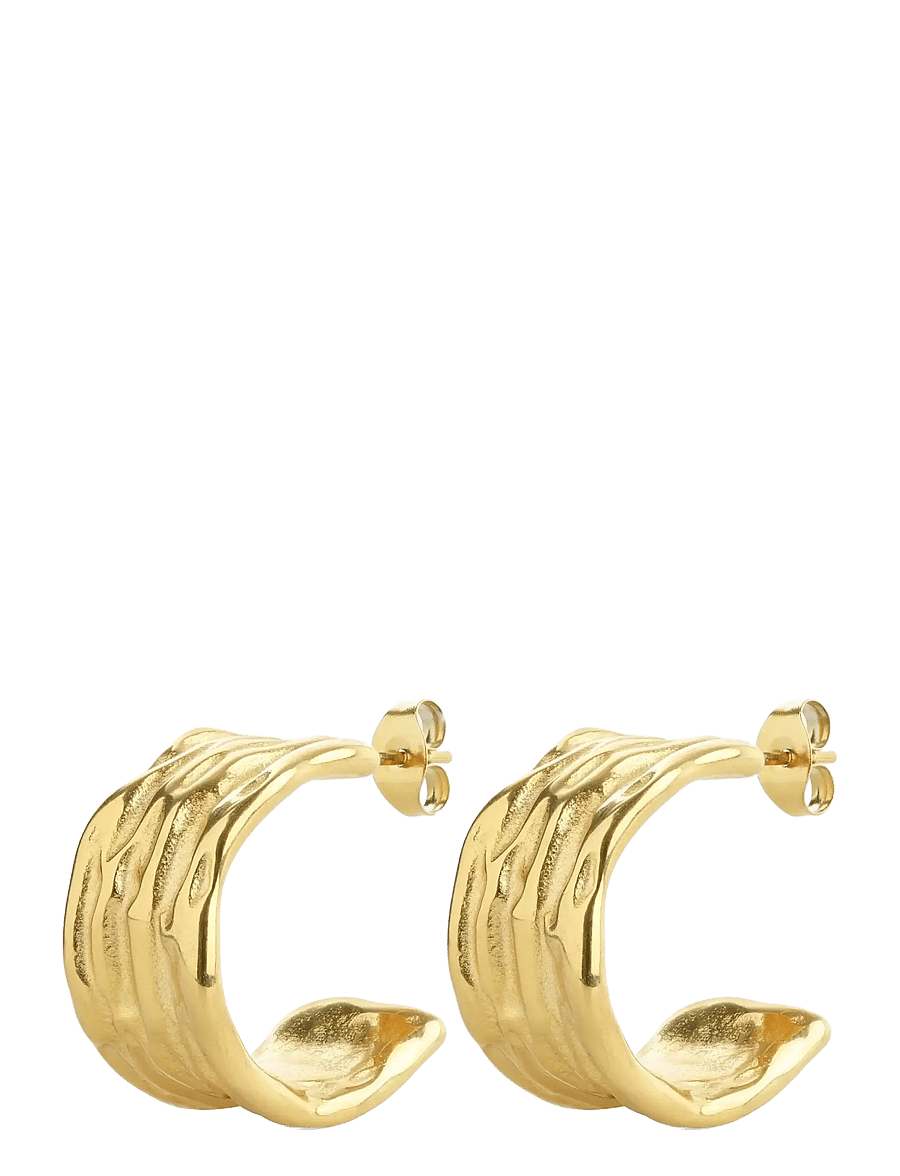 Timi of Sweden - Magela - Organic Earrings Stainless Steel - kreolen - gold - 1