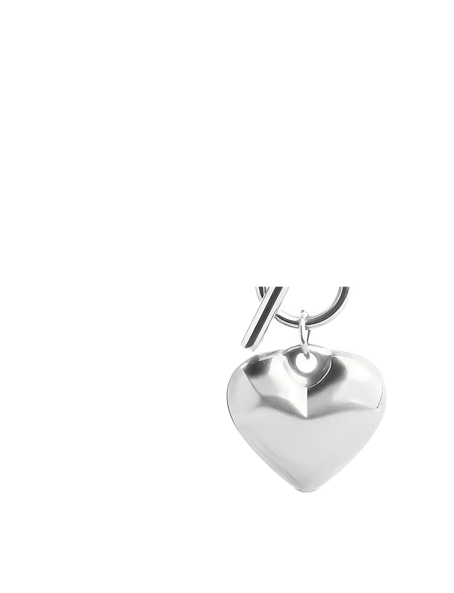 Timi of Sweden - Myra - Heart Necklace Stainless Steel - halsketten - silver - 0