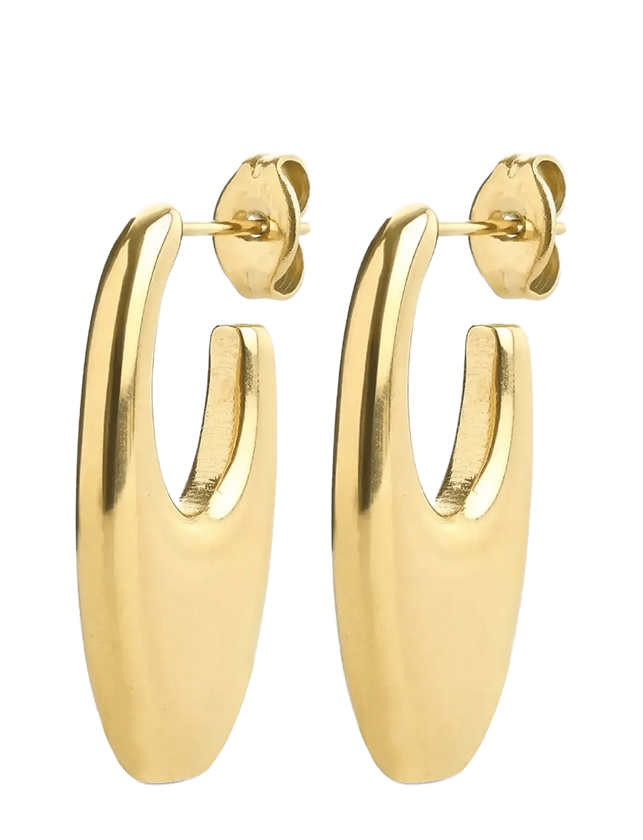 Timi of Sweden - Runa - Liquid Earrings Stainless Steel - statement kõrvarõngad - gold - 1