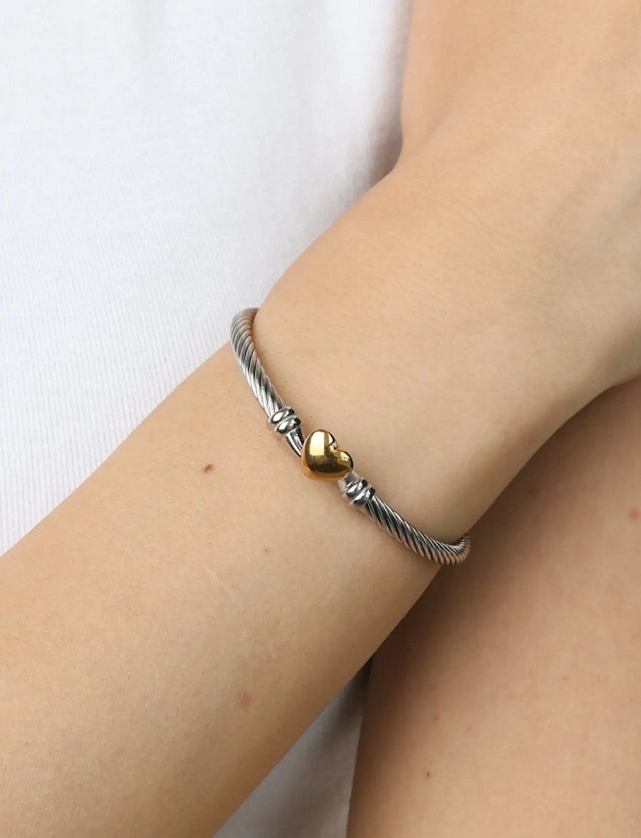 Timi of Sweden - Tuva - Heart Bracelet Stainless Steel - multi colored - 3