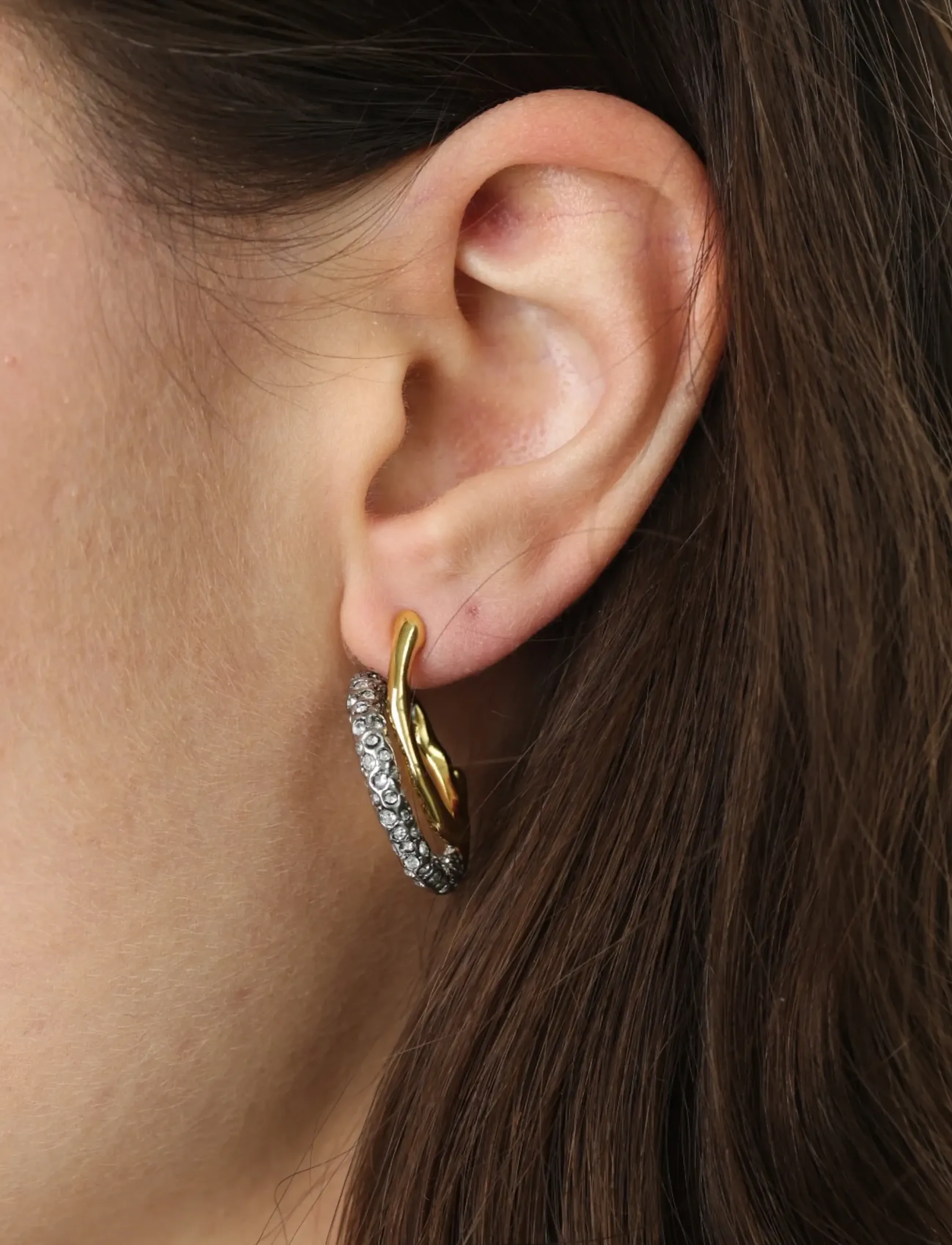 Timi of Sweden - Marisol - Spiral Crystal Earrings - statement kõrvarõngad - gold - 3
