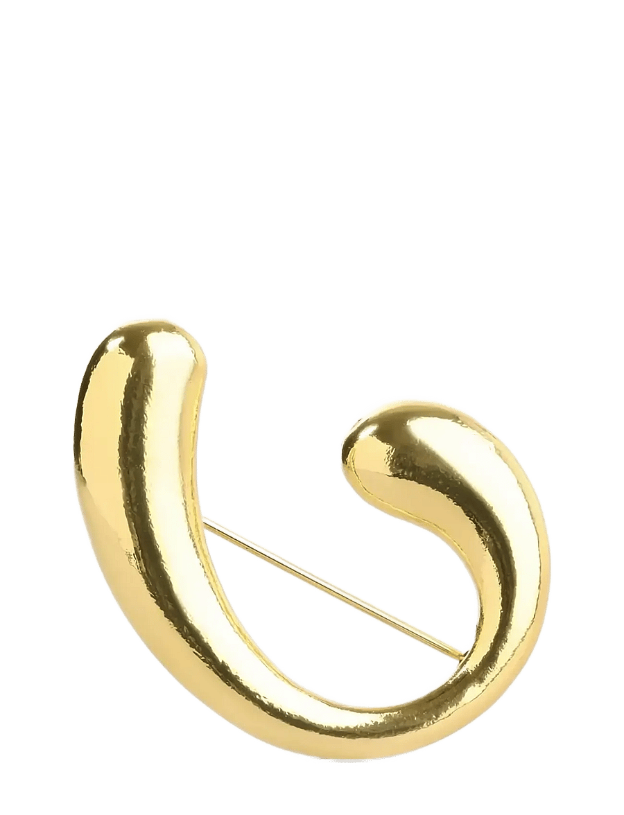 Timi of Sweden - Novelia - Sculptural Brooch Gold - broschen - gold - 1