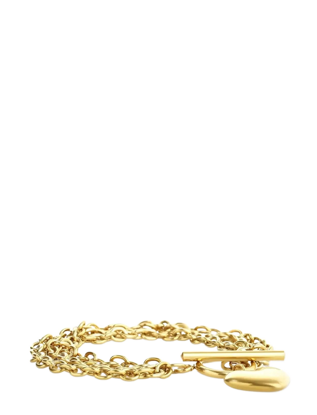 Timi of Sweden - Emilia - Heart Chain Bracelet Stainless Steel - bransoletki łańcuszkowe - gold - 2