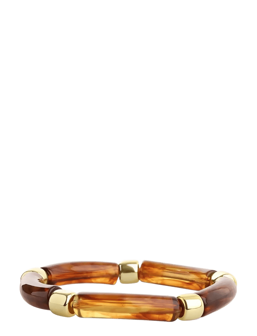 Timi of Sweden - Madeleine - Bead Resin Bracelet - käevõrud - brown - 0