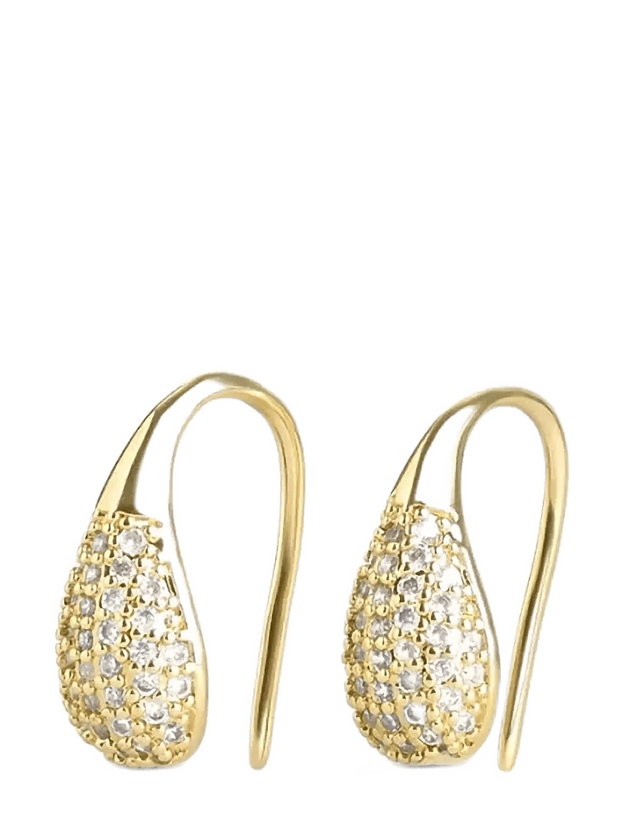 Timi of Sweden - Synne - Pavé Teardrop Earrings - ohrhänger - gold - 2