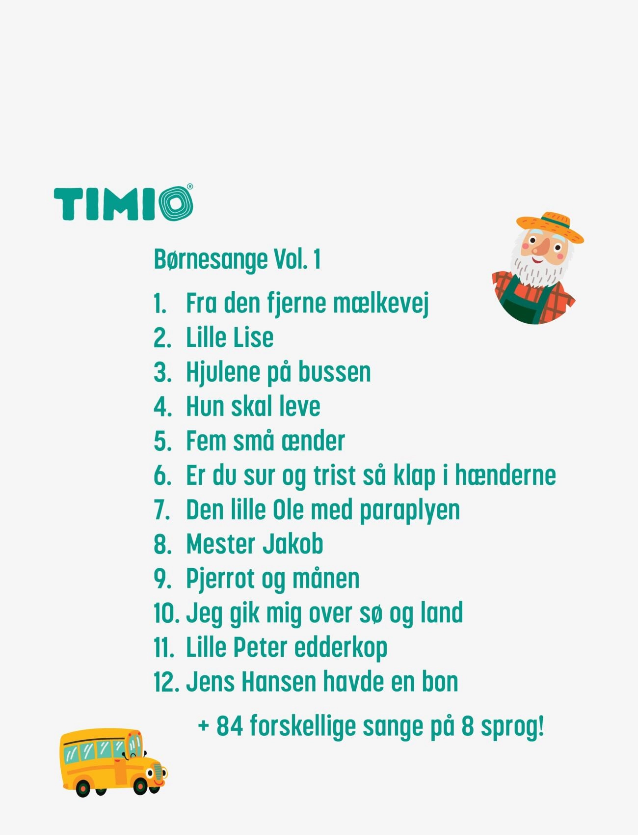 Timio - TIMIO Disc Set 1 - Wild Animals, Nursery Rhymes, Colours, Musical and Body Parts - multi coloured - 1