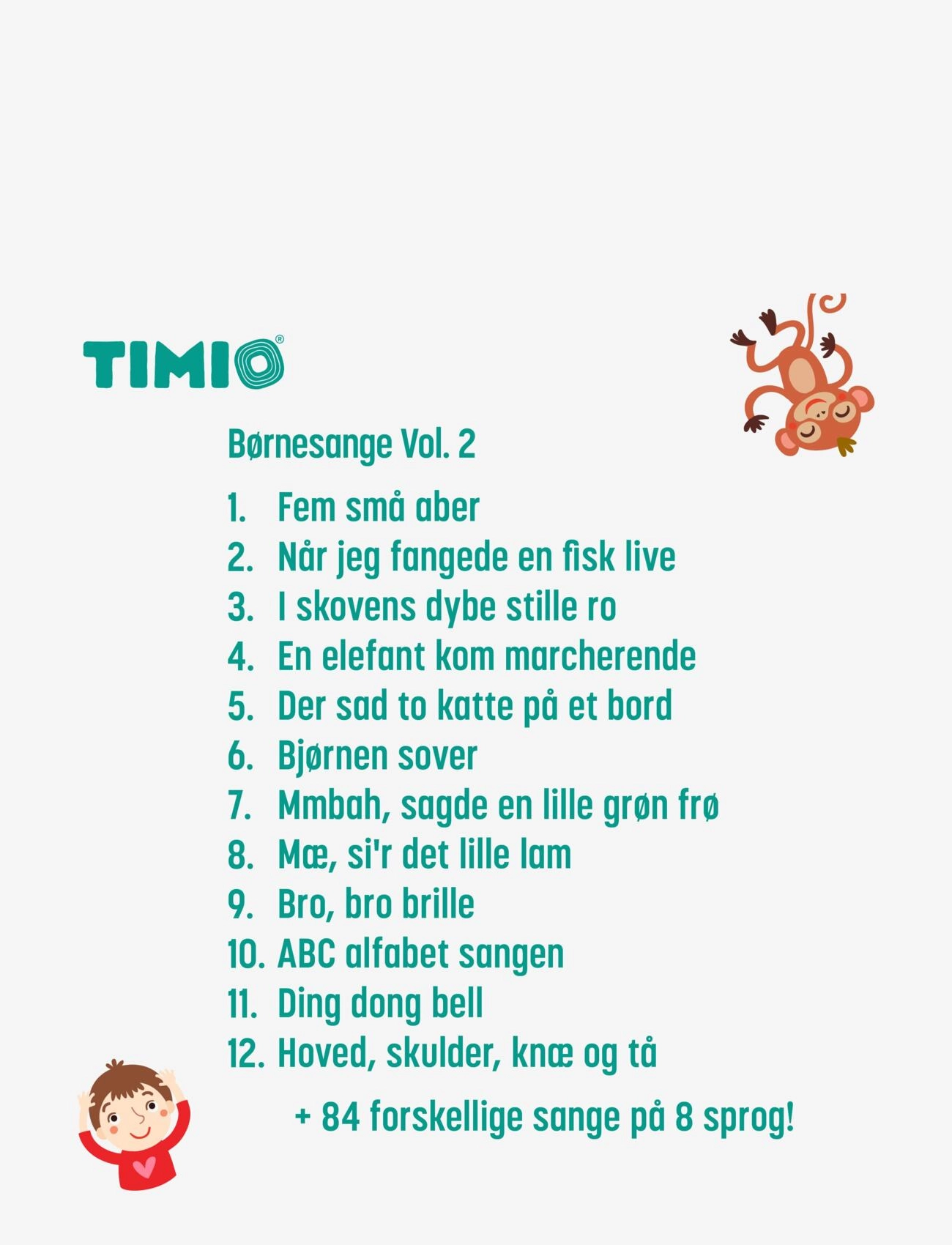 Timio - TIMIO Disc Set 2 - Numbers, Nursery Rhymes, Sea Animals, Shapes and Fruits - multi coloured - 1