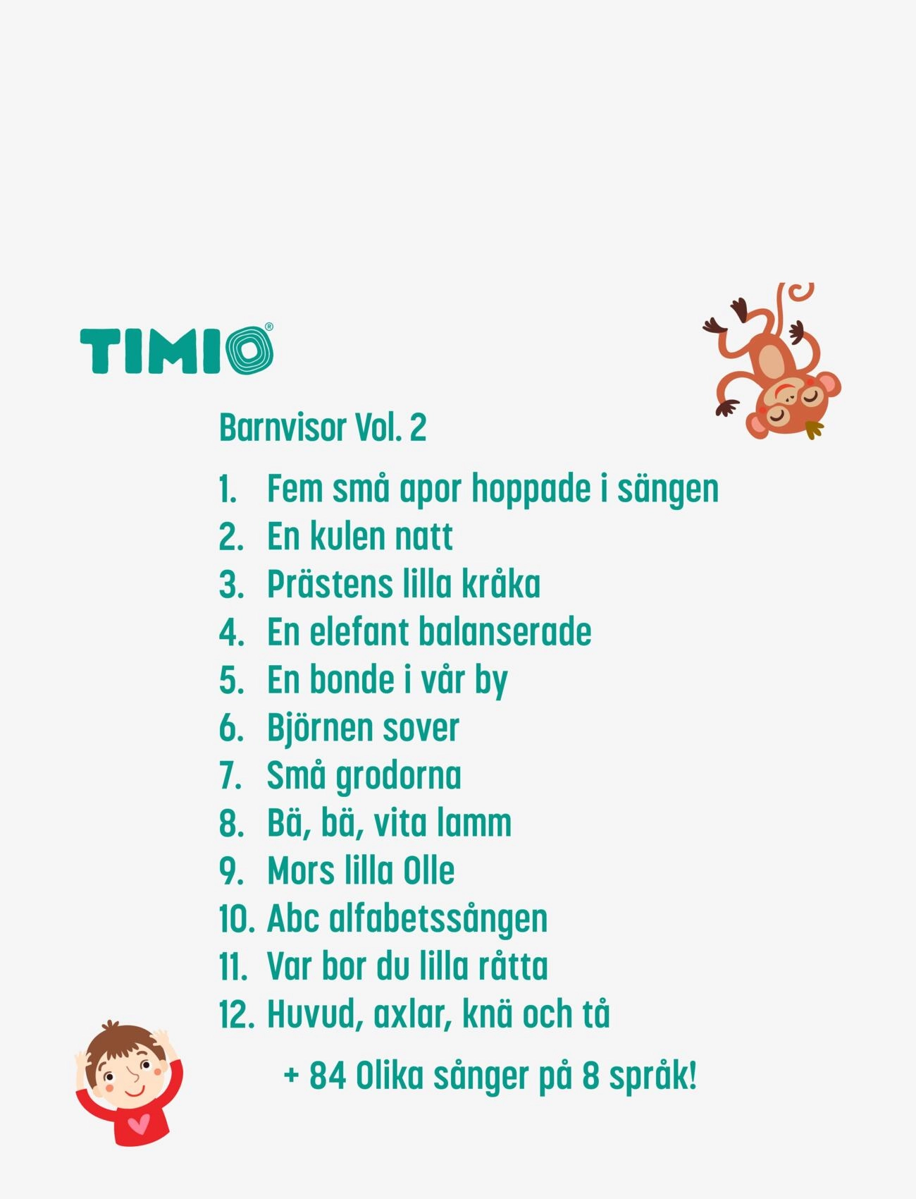 Timio - TIMIO Disc Set 2 - Numbers, Nursery Rhymes, Sea Animals, Shapes and Fruits - multi coloured - 3